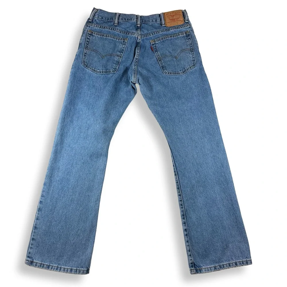 Levis 517 Bootcut Jeans Mens 32x30 Blue Denim Medium Wash Cotton 00517-0216